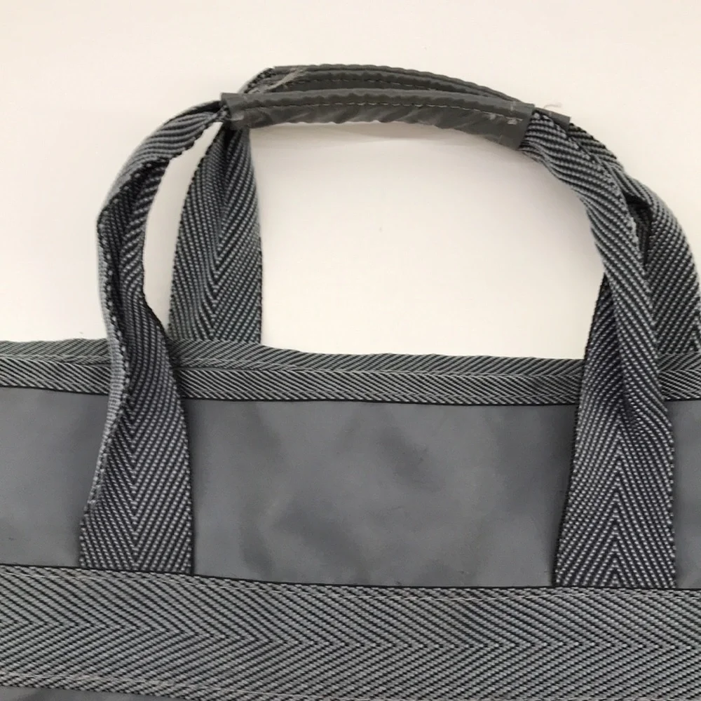 SIR BENTLEY—Vintage—Large Gray Lightweight Foldable Tote Bag 18 1/2” x 12”